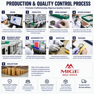 ผู้ผลิต OEM ODM รับผลิตนาฬิกาควอตซ์ทรงสี่เหลี่ยมหรูหราสำหรับผู้ชาย สายซิลิโคน ระบบ Miyota 2035 พร้อมหน้าปัดเรืองแสงเต็มรูปแบบ  รับทำโลโก้ตามสั่ง - Product Image 6