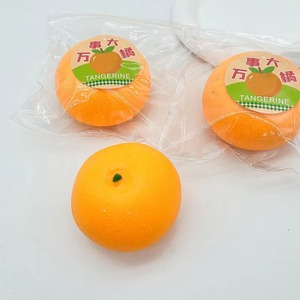 Pelota Antiestrés de 8cm, Color Naranja, Juguete para Apretar, Simulación de Comida, Fruta, Souvenir, Juguete Sensorial para Mejorar el Estado de Ánimo - Product Image 3