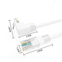 Cable de Red Categoría 6, Cable de Conexión de Cobre Puro, Ethernet LAN RJ45, Blindado con PVC, 8 Núcleos, Longitud Personalizable, Rojo