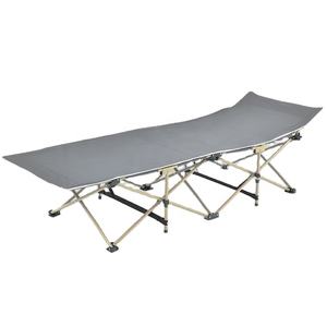 Lit de camping pliant moderne en PVC Oxford 600D pour l'extérieur, <span class=keywords><strong>livraison</strong></span> immédiate, chaise longue avec cadre en acier, pour hôpital et parc, lit de camp - Product Image 4