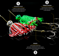 Nouveau 100g 140g 180g Wels Teaser Rig, Rig pour poisson-chat, Matériel de pêche à la berge, Flotteurs avec sonnette, Équipement Santee Cooper Rig