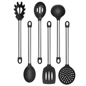 Accesorios <span class=keywords><strong>de</strong></span> Cocina, Productos <span class=keywords><strong>de</strong></span> Cocina, <span class=keywords><strong>Juego</strong></span> <span class=keywords><strong>de</strong></span> Utensilios <span class=keywords><strong>de</strong></span> Cocina <span class=keywords><strong>de</strong></span> Silicona y <span class=keywords><strong>Acero</strong></span> <span class=keywords><strong>Inoxidable</strong></span>, <span class=keywords><strong>Juego</strong></span> <span class=keywords><strong>de</strong></span> Herramientas <span class=keywords><strong>de</strong></span> Cocina, Espátula, Cuchara, Cucharón - Product Image 2