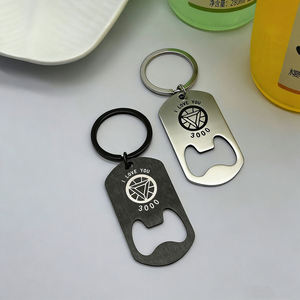 <b>Anime</b> Key Chain Wholesale Key Ring Bottle Opener Llavero Destapador Stainless Steel Custom Logo Key Ring - Product Image 2