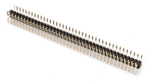 2.54mm Pitch pin tiêu đề kết nối đơn kép Hàng thẳng 2-40 vị trí tùy chỉnh mạ Vàng PCB board tiêu đề nam - Product Image 2