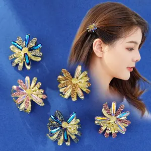 2021 Really Strong Curly Short Hair Mini Small Size Alloy Metal Hair Claw Clips Hair Accessories