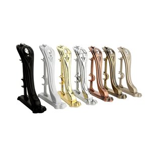 Double <span class=keywords><strong>support</strong></span> de <span class=keywords><strong>rideau</strong></span> auto-adhésif Supports de tringle à <span class=keywords><strong>rideau</strong></span> de style européen Supports de <span class=keywords><strong>rideau</strong></span> en L - Product Image 1