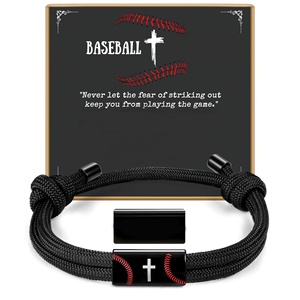 Pulsera <span class=keywords><strong>de</strong></span> Pareja <span class=keywords><strong>de</strong></span> Acero Inoxidable con Cruz Trenzada, Verso Bíblico Cristiano, Cruz Negra Unisex, Bautismo Católico, Confirmación - Product Image 4