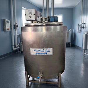 Pasteurisateur de crème glacée en acier inoxydable 400L, machine de pasteurisation laitière automatique pour le traitement de la mélange de crème glacée - Product Image 4