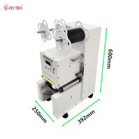Machine automatique de scellage de gobelets en plastique transparent électrique commerciale à grande vitesse