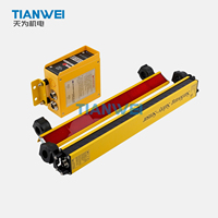 SUNKWANG SK-KCS912F Tirai Cahaya Pengaman Dua Sisi 12 Balok Jarak 20mm Tinggi Perlindungan 220mm Jarak Deteksi 0.4-4m DC24V IP65