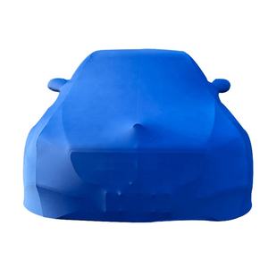 Cubierta de tela de terciopelo personalizada para coche, cubierta de interior elástica a prueba de polvo para garaje subterráneo/espectáculo de coche - Product Image 1