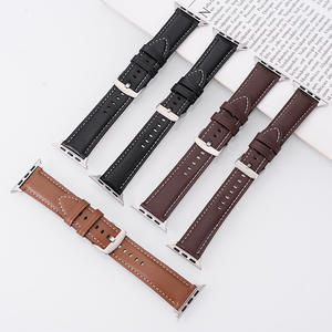 Correa de Reloj de Cuero de Microfibra Compatible con Apple Watch Series 10 9 8 7 6 SE, Correa de Liberación Rápida para Relojes Inteligentes Samsung Huawei - Product Image 1