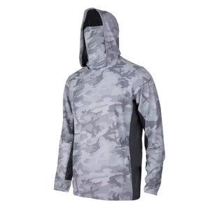 Sublimation Printing Quick Dry Polyester Performance Color Fishing Hoodie UPF 50 Hooded Fishing Shirt - Product Image 3