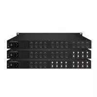 Modulador Codificador HD Multicanal de 24 Canales, Modulador DVB C/T, TV Digital ATSC
