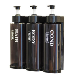 Distributeur de savon liquide mural en ABS à pression manuelle 500 ml non perforé pour lavage des mains, gel douche, shampoing - Usage domestique 3 - Product Image 2