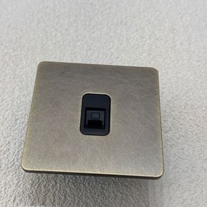 <b>Light</b> Toggle Switch 86 250v 1/2/3/4 Gang Double Pole 2 Way Wall Retro Green Bronze Stainless Steel Frame UK Standard 10A - Product Image 2
