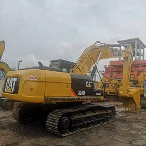 Excavatrice sur chenilles d'occasion de 20 tonnes à vendre avec moteur d'origine en bon état, boîte de vitesses Cat 320D, pompe PLC et roulement - Product Image 2