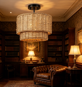 E27 Pendant <strong>Lamp</strong> Hand-Woven Bamboo Rattan <strong>Lamp</strong> Shade Natural Light <strong>Lampshade</strong> Small to <strong>Large</strong> Sizes <strong>for</strong> Home Use Dining Room Bar - Product Image 3