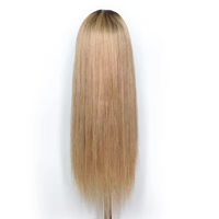 LONGFOR 2024 Venta caliente T4/27 pelucas de cabello humano brasileño Real Natural 13*4 encaje frontal recto largo con encaje transparente
