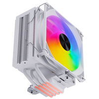 SNOWMAN Meilleure Vente - Refroidisseur CPU à 4 Caloducs avec Ventilateur PWM 4 Broches - Refroidissement Silencieux et Efficace pour PC Intel AMD - Solution de Dissipation Thermique