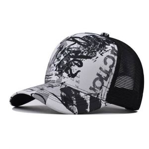 Gorra de béisbol de verano y otoño al por mayor, lisa para estampar, teñida, estilo papá, tipo camionero, sombreros ombré, gorras para hombre, gorra deportiva de malla de 5 paneles - Product Image 5