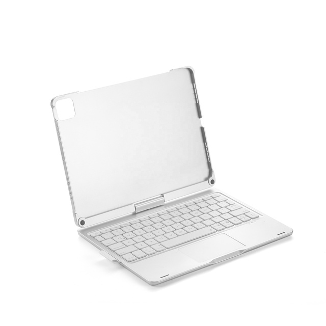 Pencil Holder Touchpad Keyboard Rotation Backlit Keyboard Case for iPad Pro 11 Inch