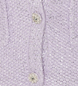 <span class=keywords><strong>Viola</strong></span> manica corta girocollo lavorato a <span class=keywords><strong>maglia</strong></span> tasca con bottoni Design paillettes elegante Sexy Slim Fit signore Casual lavoro Comfort Mini <span class=keywords><strong>abito</strong></span> - Product Image 6