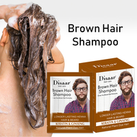 Teinture capillaire organique Disaar, brun foncé, rapide, anti-gris, couleur blanche pour hommes et femmes, shampoing