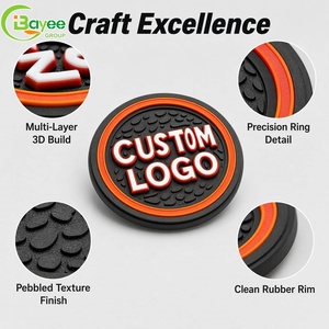 Patchs en silicone 3D thermocollants en caoutchouc souple, personnalisables avec logo, en PVC, pour chapeaux et sacs, en matériau durable - Product Image 3