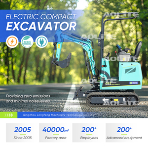 AOLITE <strong>Mini</strong> Electric <strong>Excavator</strong> Digger 1Ton <strong>Mini</strong> LiFePo4 Battery Rubber Crawler <strong>Excavator</strong> Machine for Sale