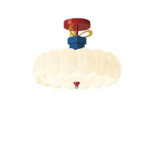French Vintage Cream <b>Ceiling</b> <b>Light</b> Led Warm <b>Light</b> Retro Feather Style Master Bedroom <b>Light</b> - Product Image 3
