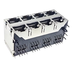 8 p8c Cat5e Cat5 modulo di interfaccia di rete 2x4 Multi-porta schermato Cat6 senza luce LED RJ45 connettore <span class=keywords><strong>Ethernet</strong></span> - Product Image 2