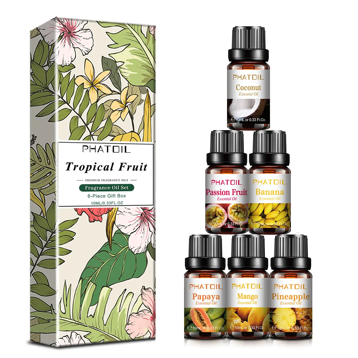 Aceite De masaje corporal para mujer, aceite De masaje corporal para el sueño, aceite esencial De perfume con temática De fruta Tropical, De lujo