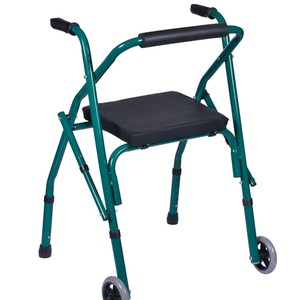 Zhi Ning <b>Walker</b> Rollator Standard Single-Wheel Model With Seat For <b>Elderly</b> And Mobility Assistance - Product Image 4
