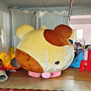 Disfraz Inflable <span class=keywords><strong>de</strong></span> Mascota <span class=keywords><strong>de</strong></span> Hámster <span class=keywords><strong>de</strong></span> Dibujos Animados <span class=keywords><strong>de</strong></span> la Suerte, Diseño Personalizado para Festivales, Desfiles y Eventos Corporativos, MOQ 1 Pieza, Soporte - Product Image 4