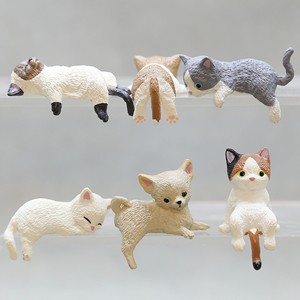Mini figurines décoratives en résine faites à la main pour plantes en pot, chats, pâtisseries, voitures et filles - Product Image 4