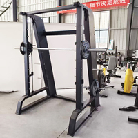 Smith Machine et Power Rack, équipement de fitness double en fer pour usage commercial avec tube de 3 mm et design unisexe