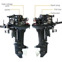 Mesin Kapal Luar Papan Hangkai 18HP 2 Tak Pendingin Air, Laris Manis, untuk Dijual, Mesin Kapal Pancing, Mesin Kapal RC, Mesin Kapal Berbahan Bakar Gas
