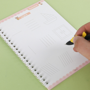 Crianças Brinquedo Educativo Caligrafia Francesa Reutilizável Desenho Escrita Alfabeto Letra Mágica Prática Livro Copybooks Mágicos - Product Image 5