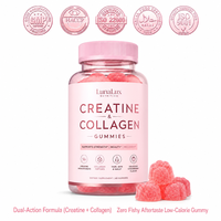 Gummies naturelles de créatine et de collagène pour femmes adultes, pour le tonus musculaire et l'élasticité de la peau