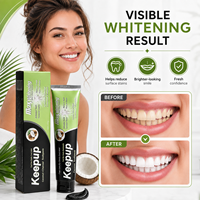 Dentifrice Naturel aux Herbes et Charbon de Coco, Marque Privée OEM, Blanchissant pour Toute la Famille, Haleine Fraîche Longue Durée
