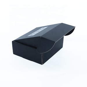Hoodie t shirt express carton cheap custom recycled black corrugated mailer shipping cardboard packaging gift box with logo