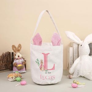 Boutique Diy Custom Name Blank Bag Personalized <b>Easter</b> Party <b>Egg</b> <b>Hunt</b> Storage <b>Basket</b> for Kids Gift - Product Image 4