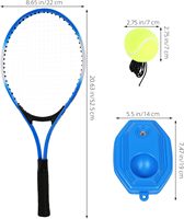 Équipement d'entraînement individuel léger et portable pour la pratique du tennis en extérieur, pour adultes, avec raquette, résistant à l'eau