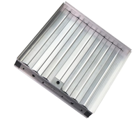 Amortisseur d'air en aluminium pour CVC, réglable, poignée de ventilation OBD, commande de l'amortisseur d'air à lames opposées