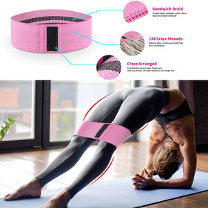 Bandes de Résistance en Tissu Multi-Agrippantes Personnalisables avec Logo pour Yoga, Gym, Exercices, Fessiers et Tractions – Ensemble Complet - Product Image 6