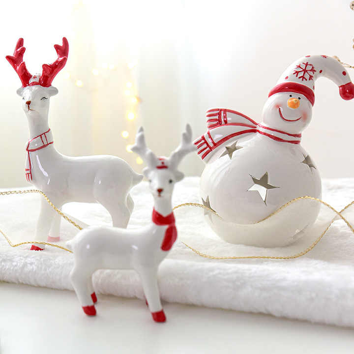 Ceramic Christmas Ornament Ceramic Christmas Baubles Decorations