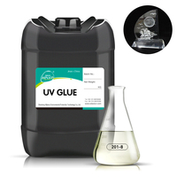 Colle UV pour collage verre sur verre et verre sur papier, sans trace, haute transparence, durcissement rapide, lampe UV 40W requise