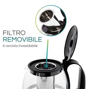 Tetera de Vidrio con Tapa e Infusor, Filtro Extraíble, 700 ml - Product Image 4