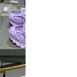 Chaussures de marche pour femmes, violettes, respirantes, à semelles épaisses, chaussures décontractées tendance, marque de luxe haut de gamme, chaussures pour hommes - Product Image 1